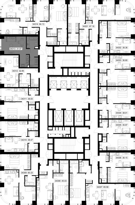 Квартира-студия, 31,1 м² — фото 2