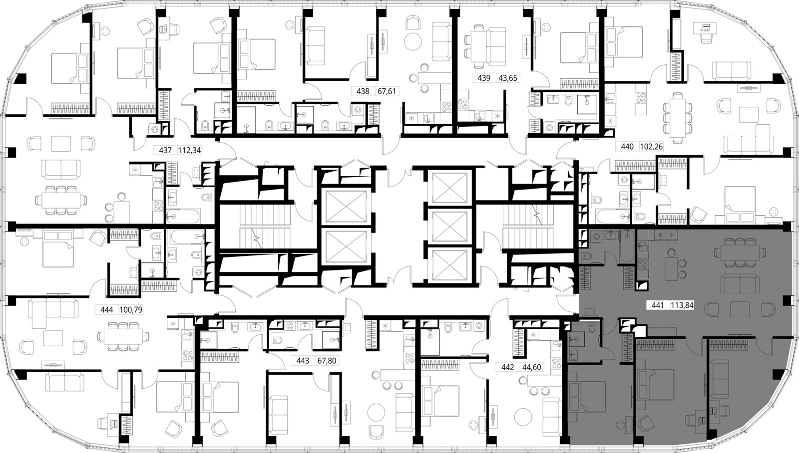 3-комнатная квартира, 115 м² — фото 2