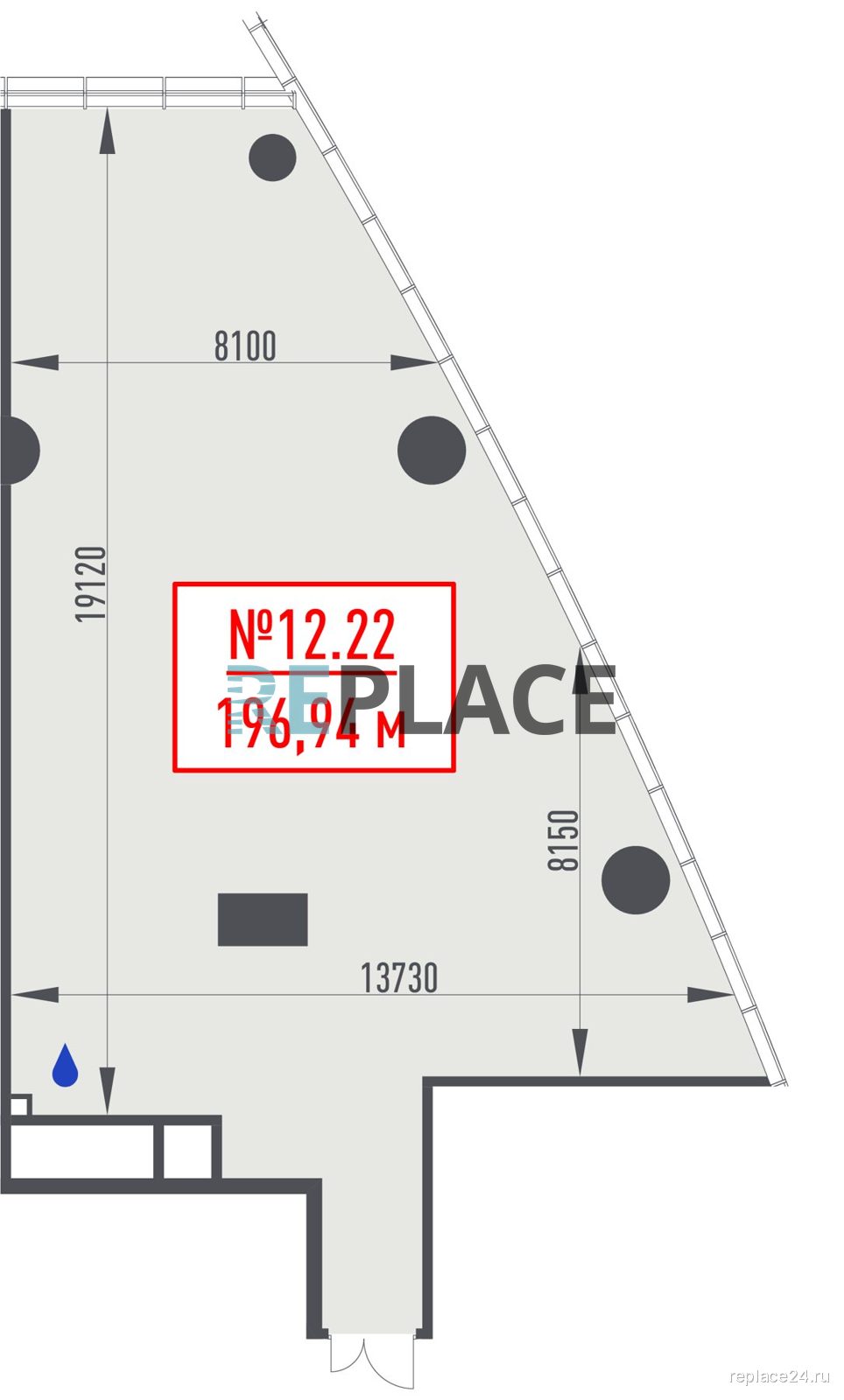 Офис, 196,9 м²