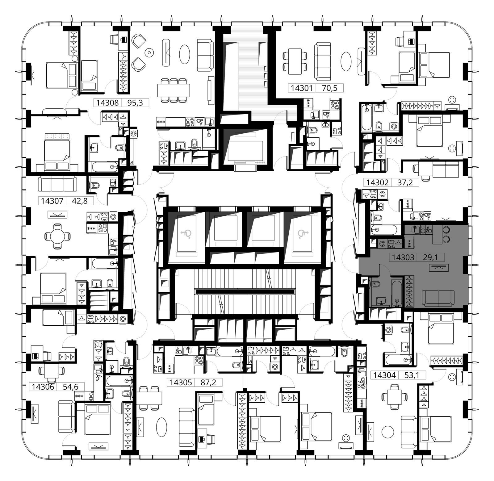 Квартира-студия, 29,1 м² — фото 2