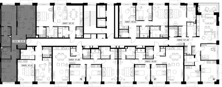 2-комнатная квартира, 80,8 м² — фото 2