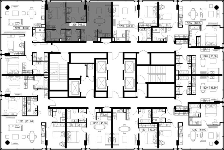 2-комнатная квартира, 63 м² — фото 2
