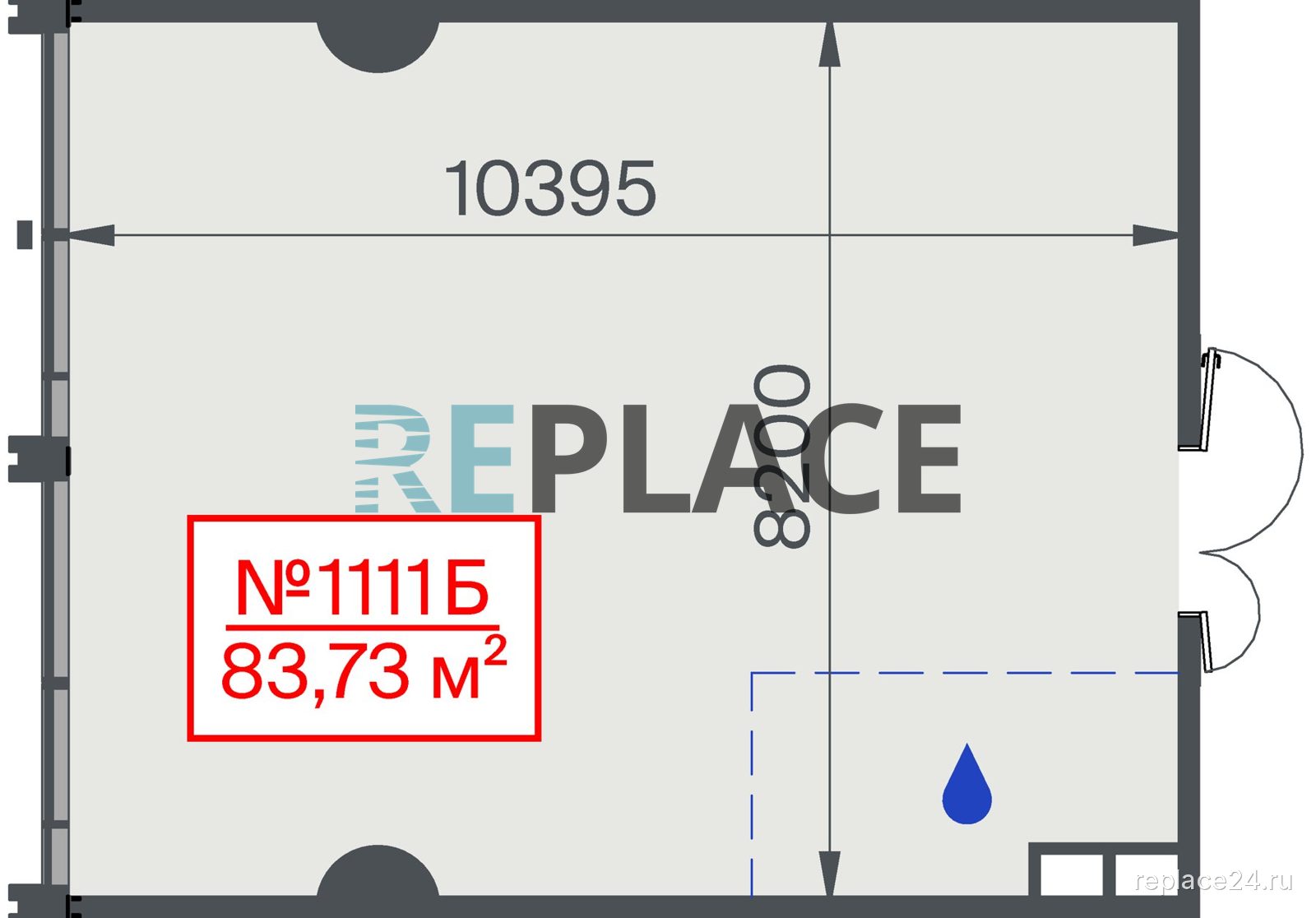 Офис, 83,7 м²