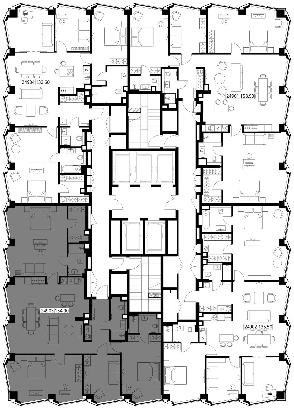4-комнатная квартира, 154,9 м² — фото 2