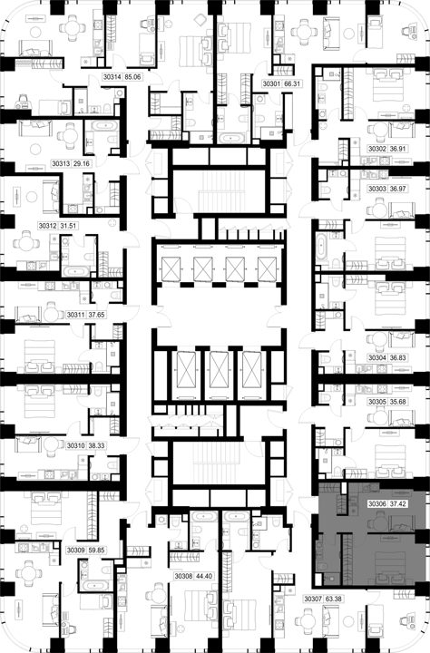 1-комнатная квартира, 37,4 м² — фото 2