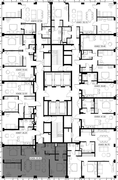 3-комнатная квартира, 85,9 м² — фото 2