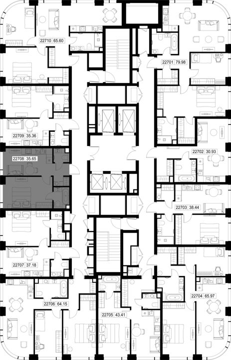 1-комнатная квартира, 35,6 м² — фото 2