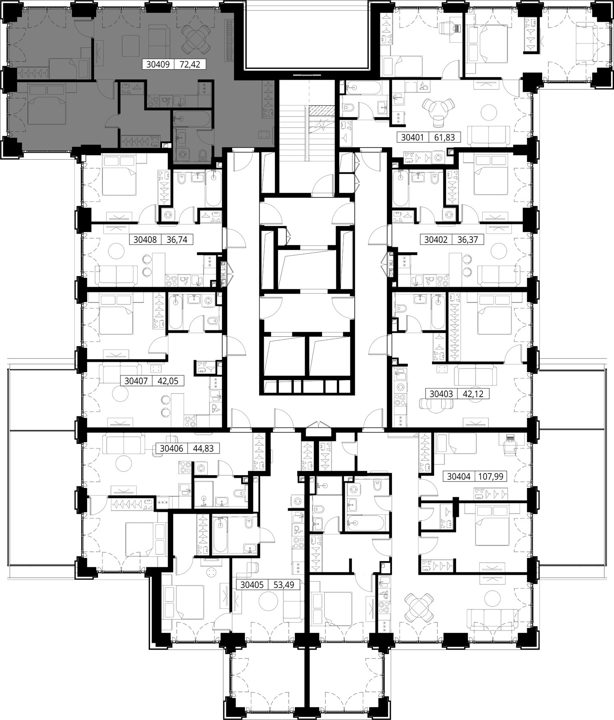 2-комнатная квартира, 72,4 м² — фото 2