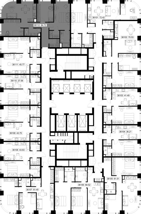 3-комнатная квартира, 84,7 м² — фото 2