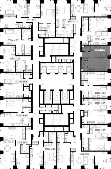 1-комнатная квартира, 36,8 м² — фото 2