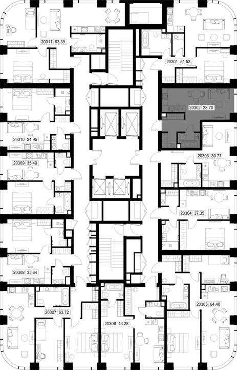 Квартира-студия, 28,7 м² — фото 2