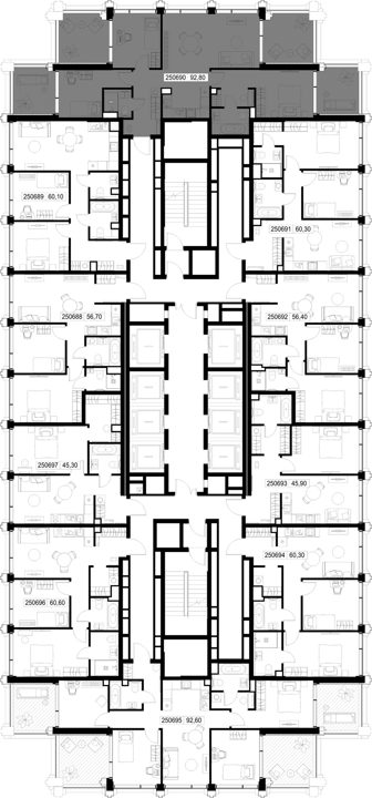 3-комнатная квартира, 92,8 м² — фото 2