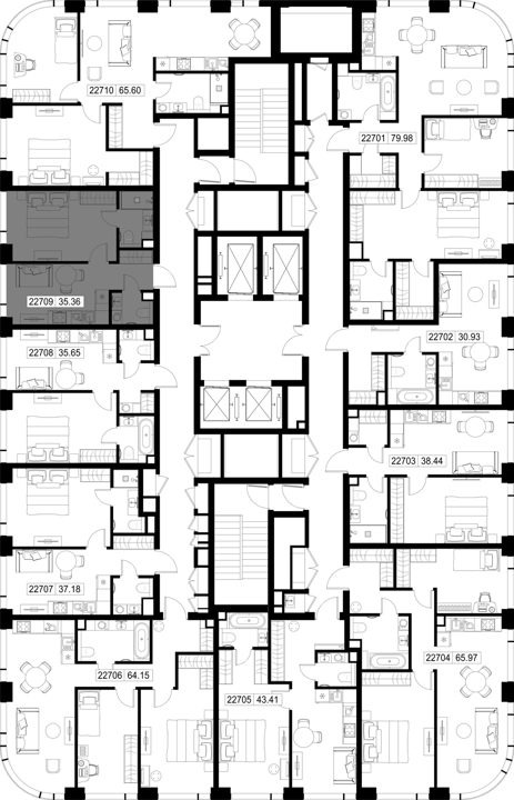 1-комнатная квартира, 35,4 м² — фото 2