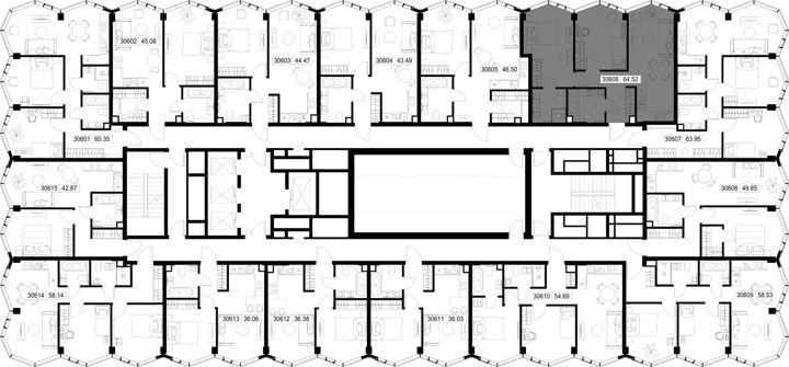 2-комнатная квартира, 64,5 м² — фото 2