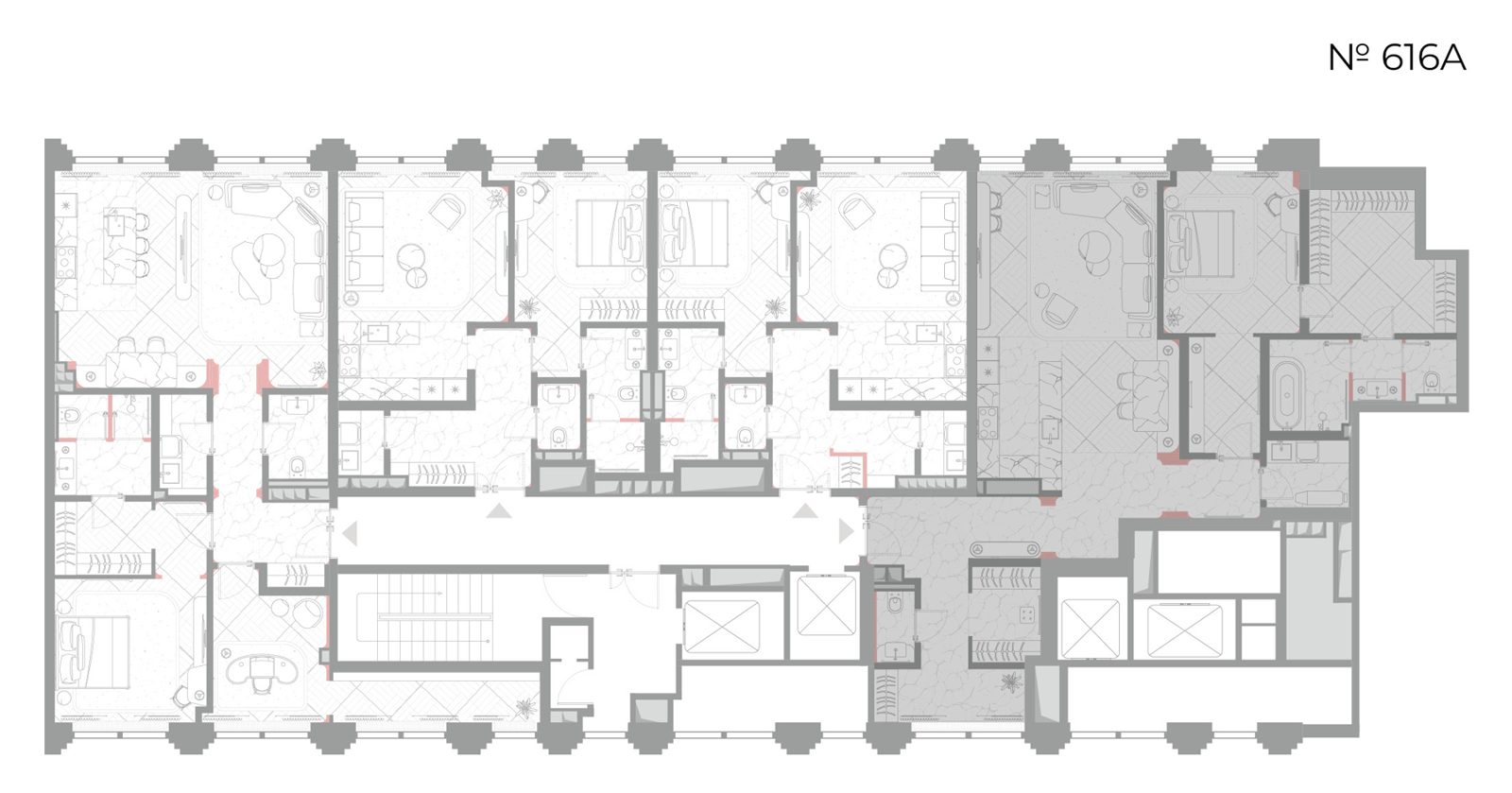1-комнатная квартира, 121,9 м² — фото 2
