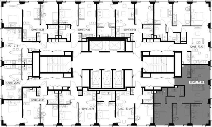 3-комнатная квартира, 75,2 м² — фото 2