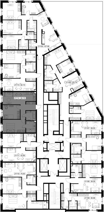 2-комнатная квартира, 62,1 м² — фото 2