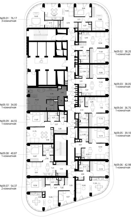 Квартира-студия, 34 м² — фото 2
