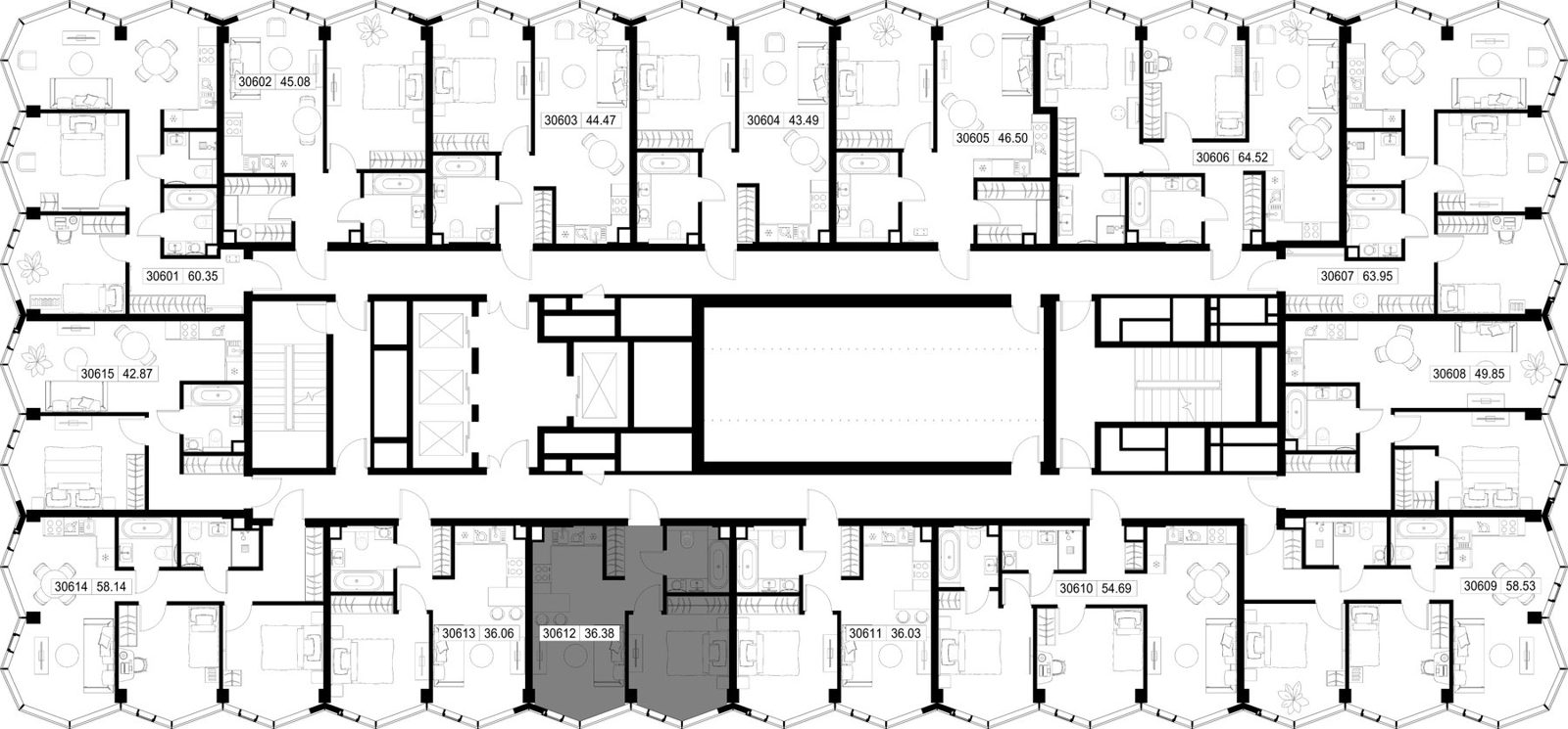 1-комнатная квартира, 36,4 м² — фото 2