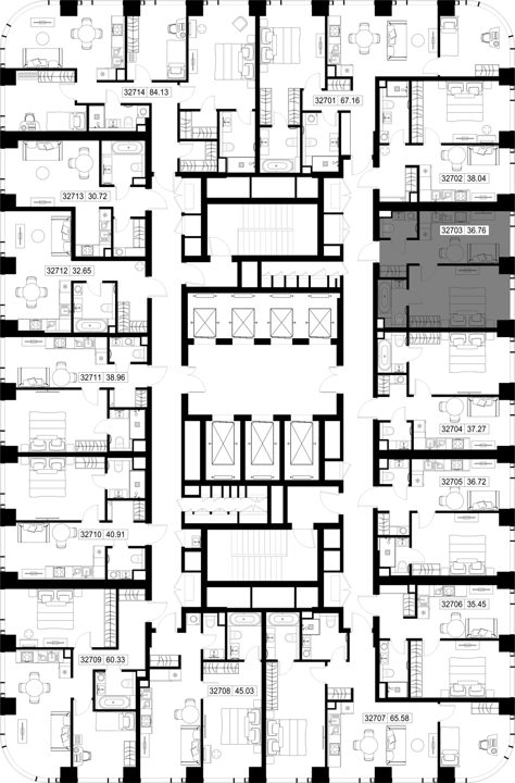 1-комнатная квартира, 36,8 м² — фото 2