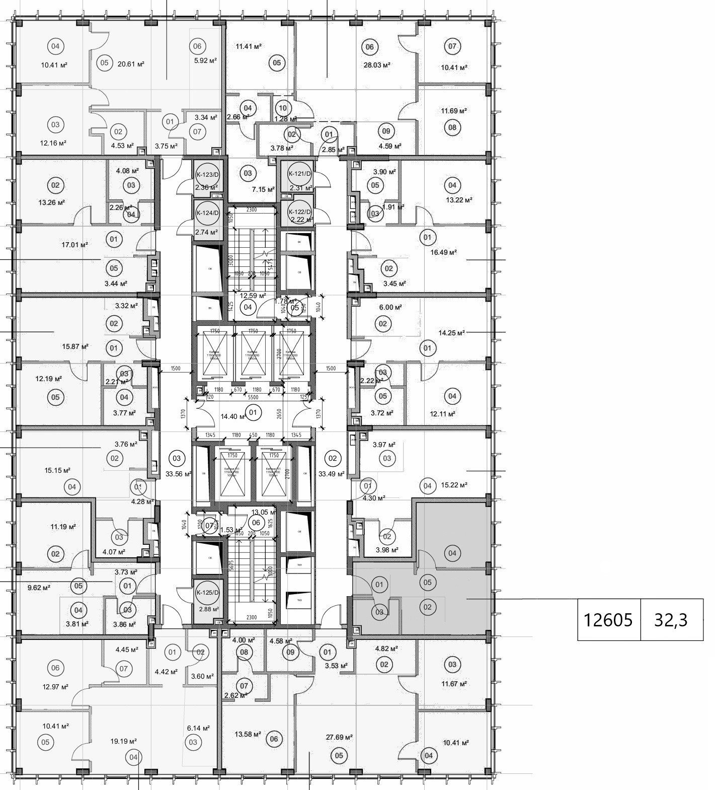 1-комнатная квартира, 32,3 м² — фото 2