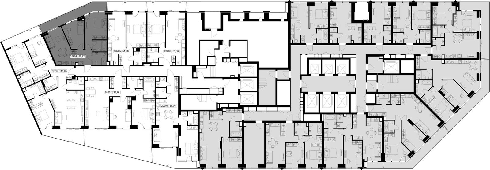 2-комнатная квартира, 68,2 м² — фото 2