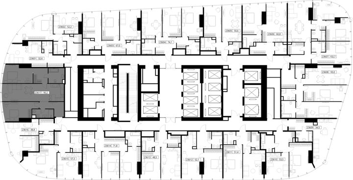 2-комнатная квартира, 90,2 м² — фото 2