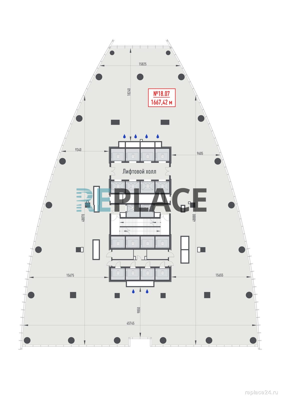 Офис, 1 667,4 м²