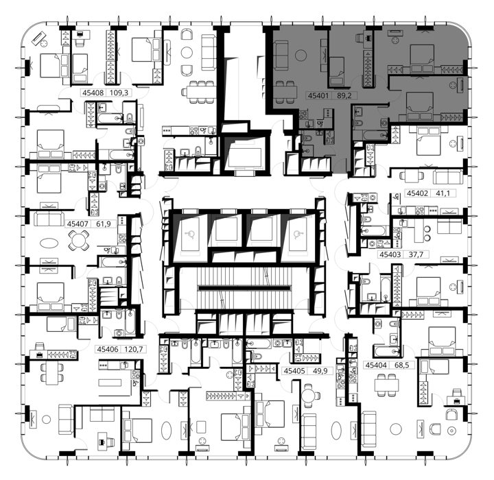 3-комнатная квартира, 89,2 м² — фото 2