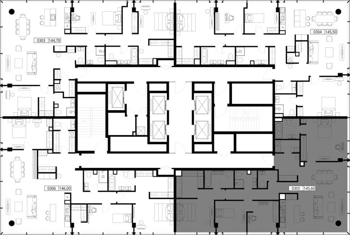 4-комнатная квартира, 145,6 м² — фото 2