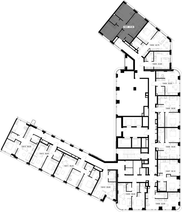 2-комнатная квартира, 57,6 м² — фото 2