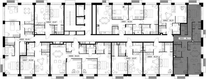 2-комнатная квартира, 80,1 м² — фото 2