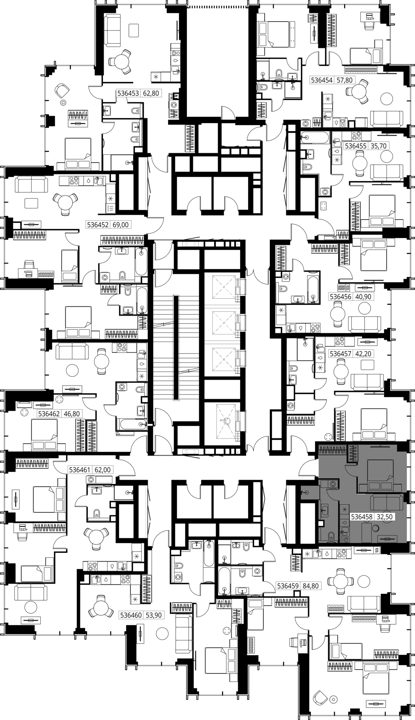 1-комнатная квартира, 32,5 м² — фото 2