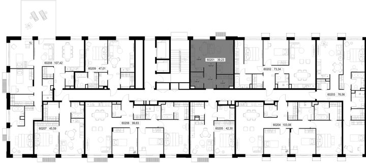 Квартира-студия, 39,2 м² — фото 2