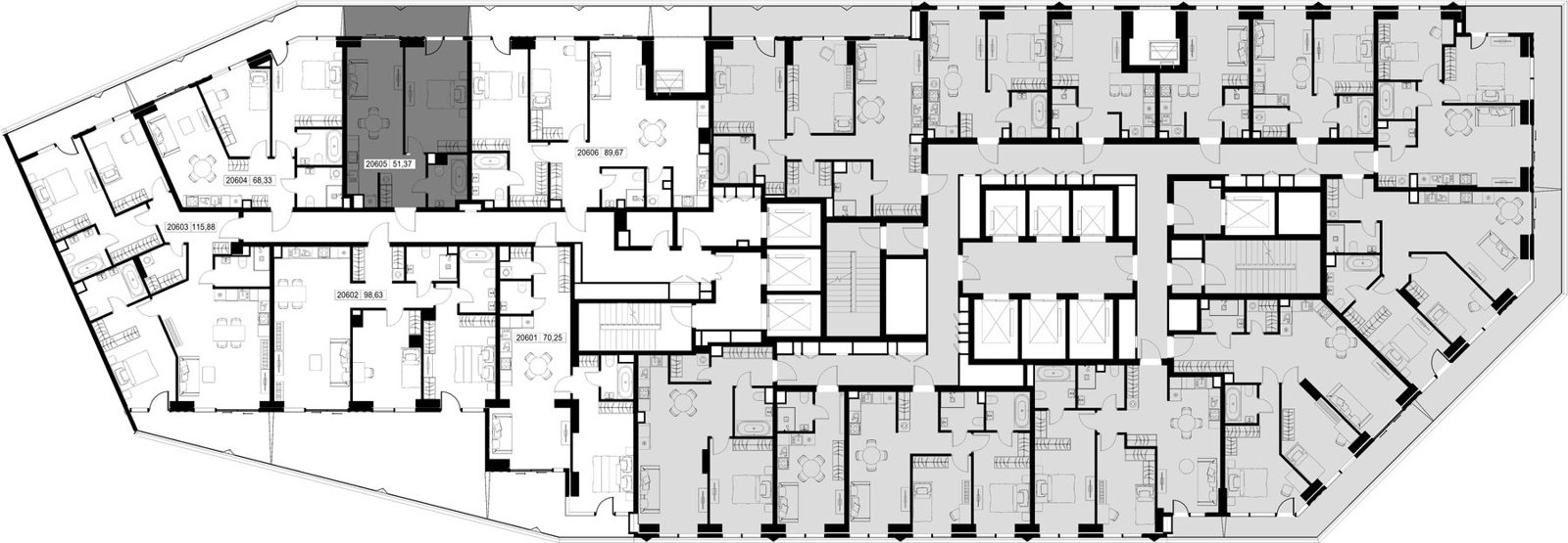 1-комнатная квартира, 51,4 м² — фото 2