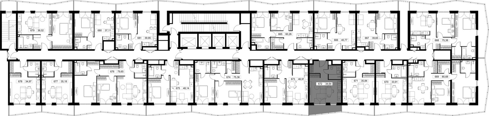 Квартира-студия, 34,5 м² — фото 2