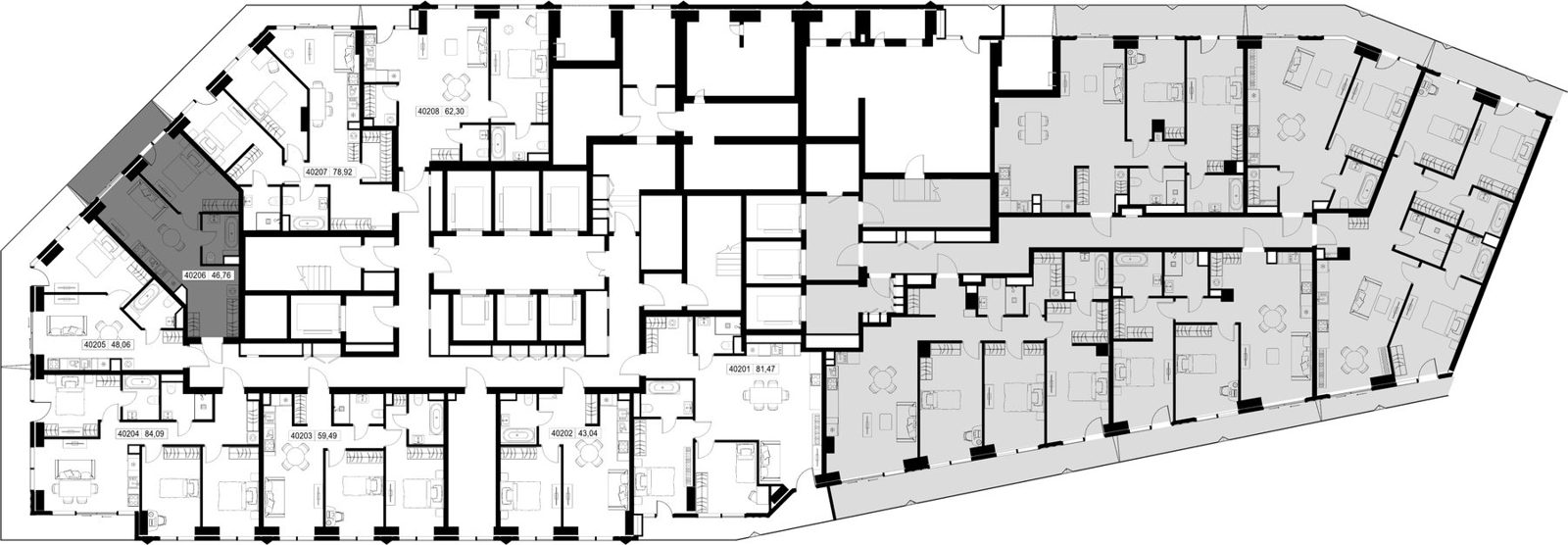 1-комнатная квартира, 46,8 м² — фото 2
