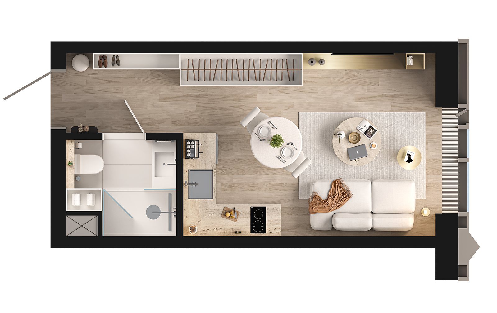 Квартира-студия, 23,1 м² — фото 2
