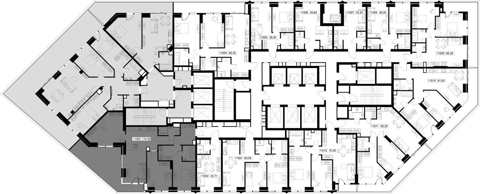 3-комнатная квартира, 110,3 м² — фото 2