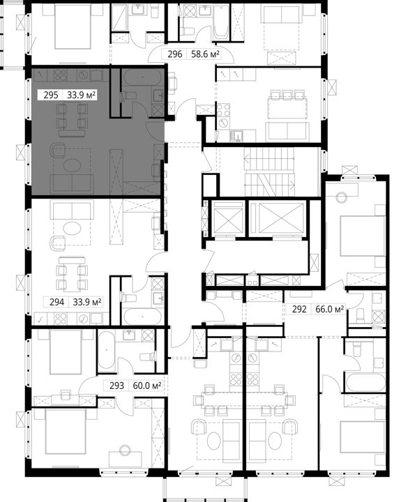 Квартира-студия, 33,9 м² — фото 2