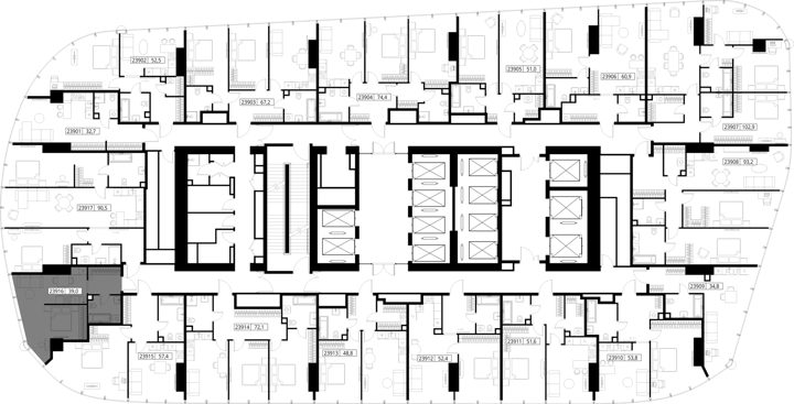 1-комнатная квартира, 39 м² — фото 2