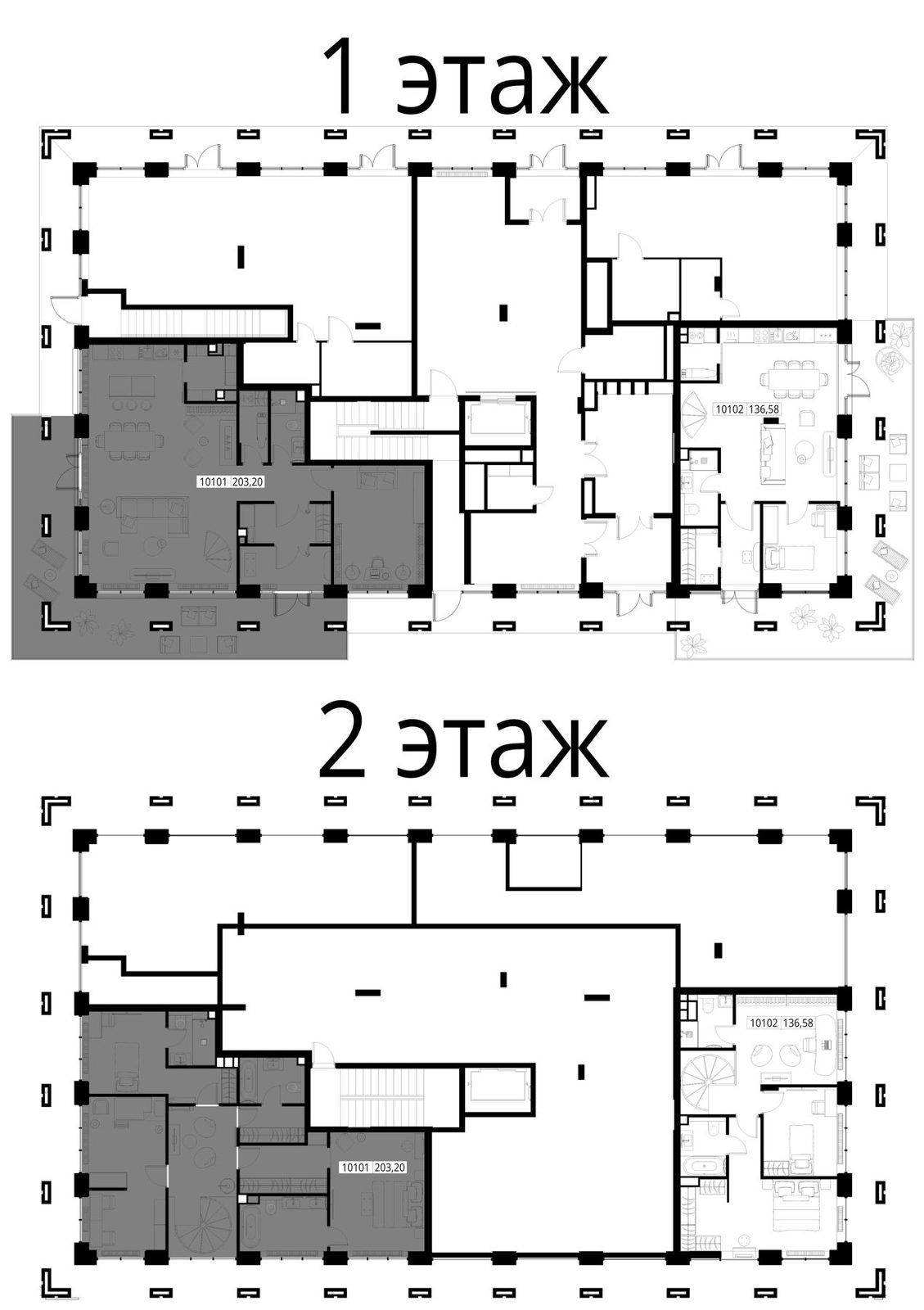 4-комнатная квартира, 203,2 м² — фото 2