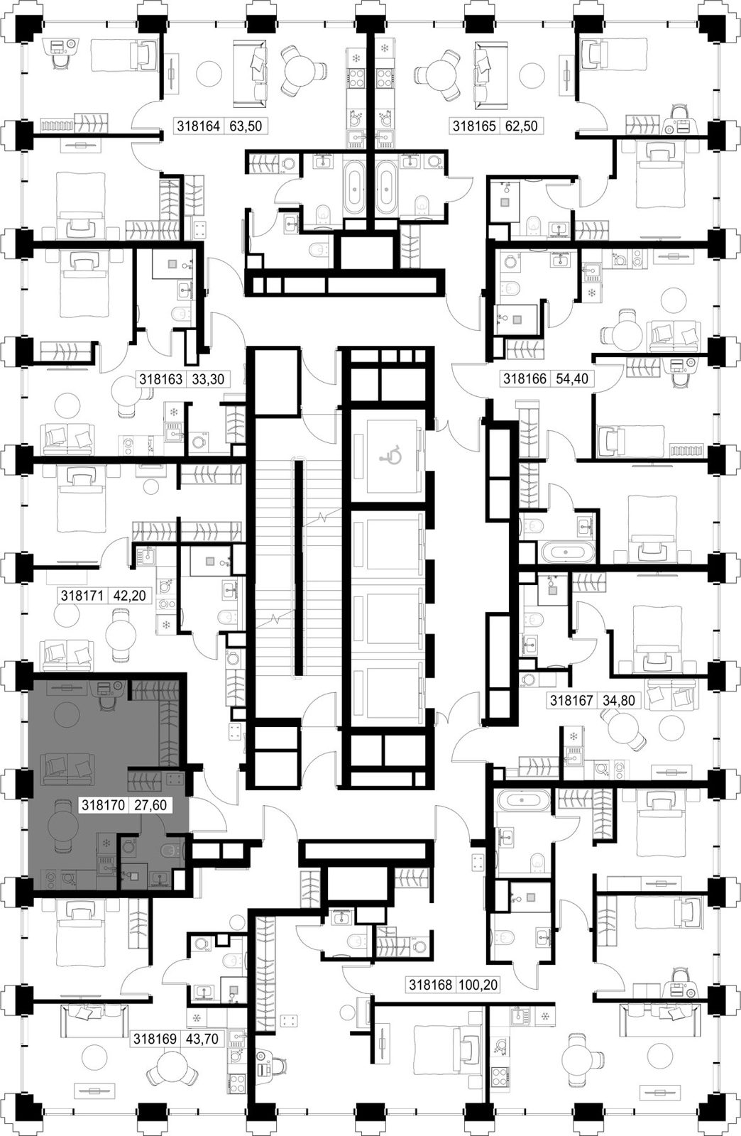 Квартира-студия, 27,6 м² — фото 2