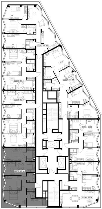 3-комнатная квартира, 90 м² — фото 2