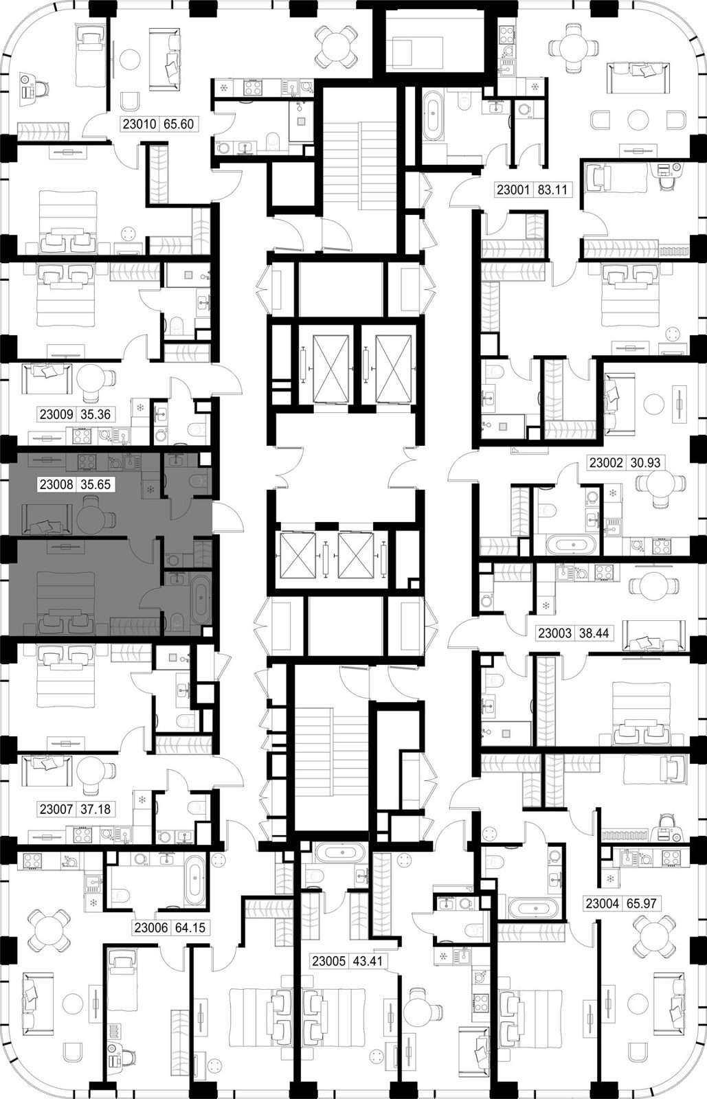 1-комнатная квартира, 35,6 м² — фото 2