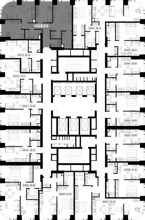 3-комнатная квартира, 85,1 м² — фото 2