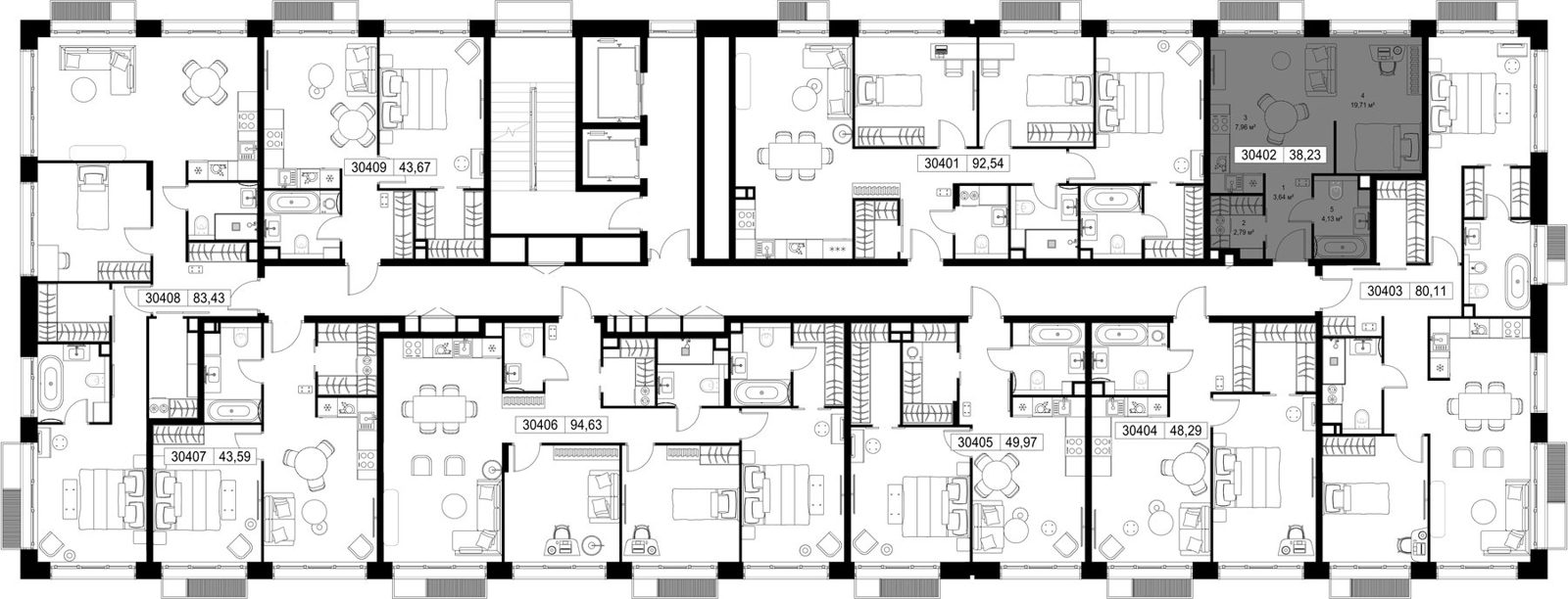 Квартира-студия, 38,2 м² — фото 2