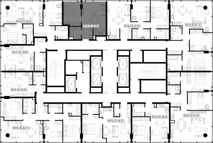 1-комнатная квартира, 40,8 м² — фото 2