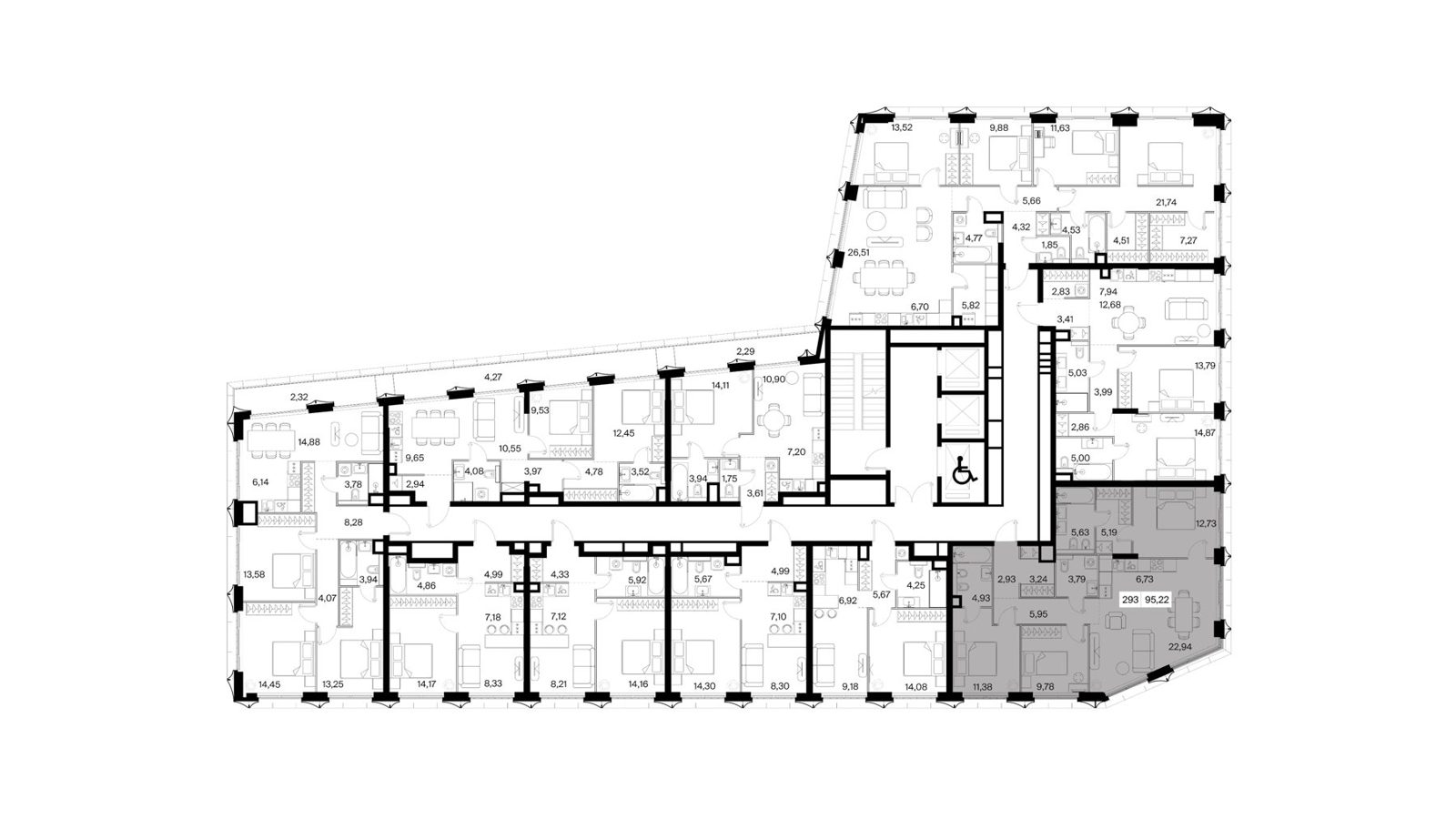 3-комнатная квартира, 95,2 м² — фото 2