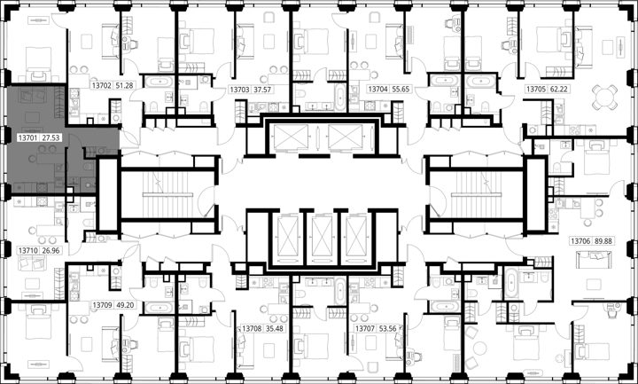 Квартира-студия, 27,5 м² — фото 2